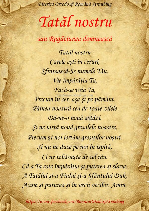 Tâlcuirea Rugăciunii Domnești: Înțelegerea Profundă a Tatăl Nostru în Religia Ortodoxă - Portal Rugăciuni