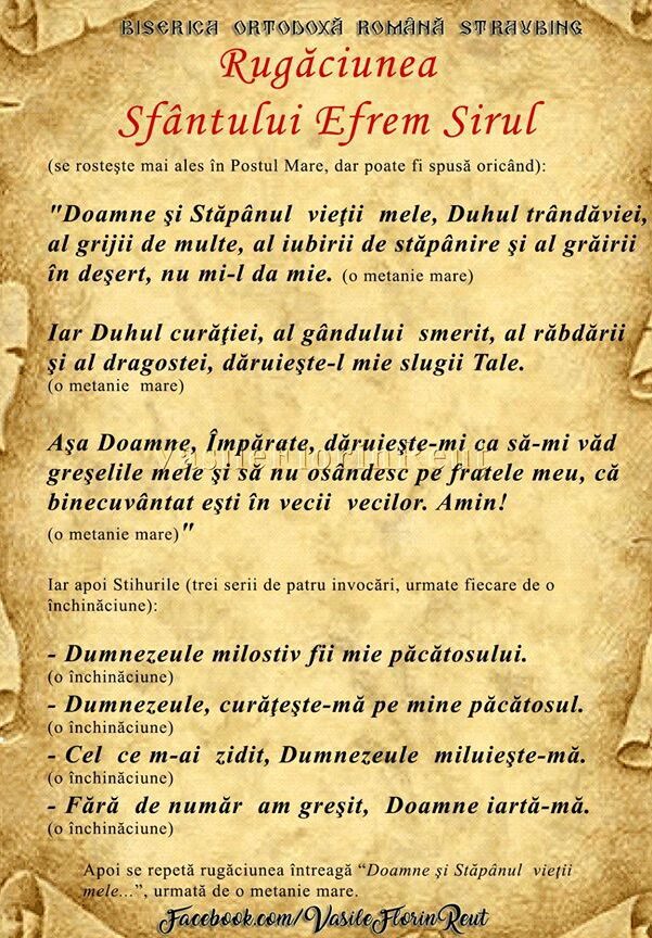 Rugăciunea Sfântului Efrem Sirul: Înțelegerea Semnificației și Puterii Sale Spirituale - Portal Rugăciuni