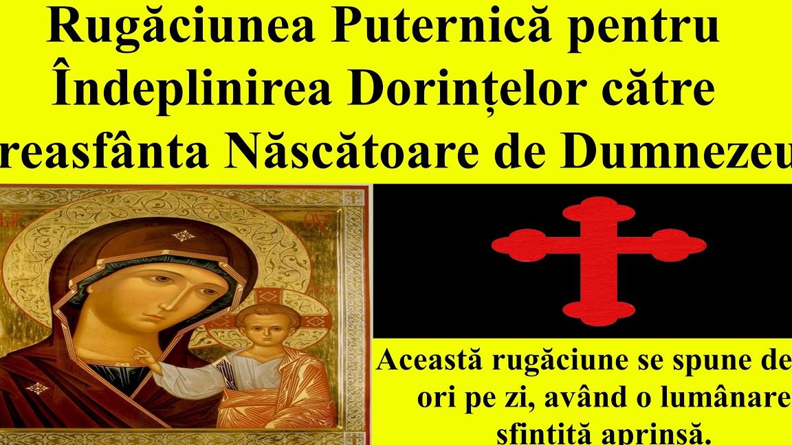 Rugăciune către Maica Domnului pentru împlinirea sufletească - Portal Rugăciuni