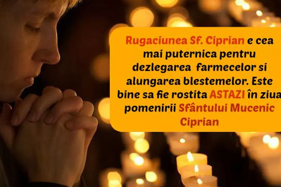 Rugăciunea de seară a Sfântului Ciprian - Portal Rugăciuni